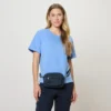 Sicherheits-Umhänge-und-Bauchtasche, blau