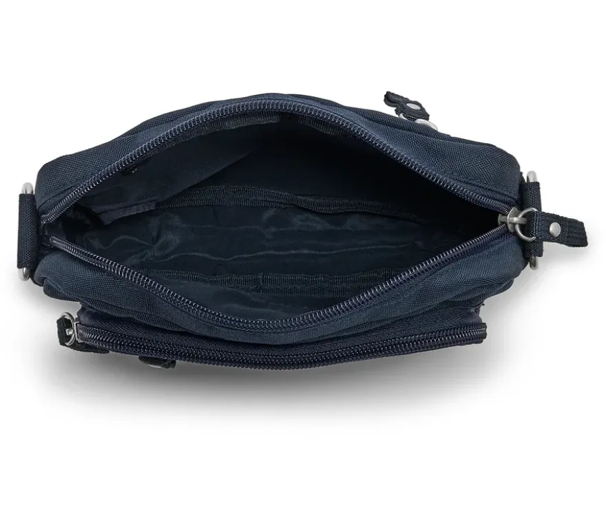Sicherheits-Umhänge-und-Bauchtasche, blau