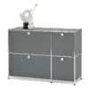 Sideboard »CN3« mit 4 Klappen, grau