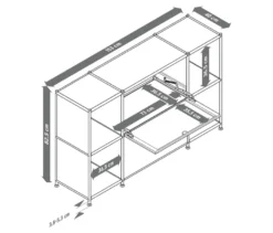 Sideboard »CN3« mit 2 Klappfächern
