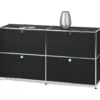 Sideboard »CN3« mit vier Klappen, schwarz
