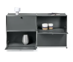Sideboard »CN3« mit vier Klappen, grau