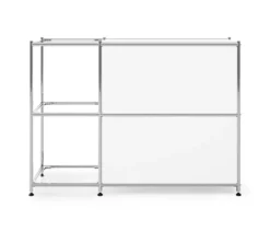 Sideboard Metall »CN3« mit 2 Klappenfächern, weiß