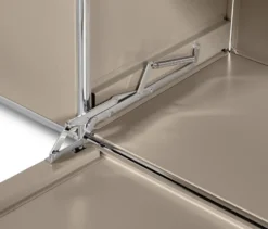 Sideboard Metall »CN3« mit 2 Klappen und Glasböden, taupe