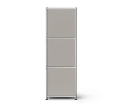 Sideboard Metall »CN3« mit 4 Klappenfächern, hellgrau