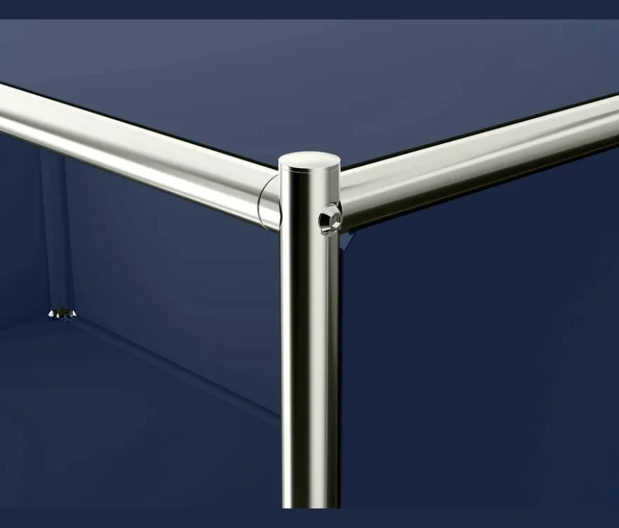 Sideboard Metall »CN3« mit 4 Klappenfächern, dunkelblau