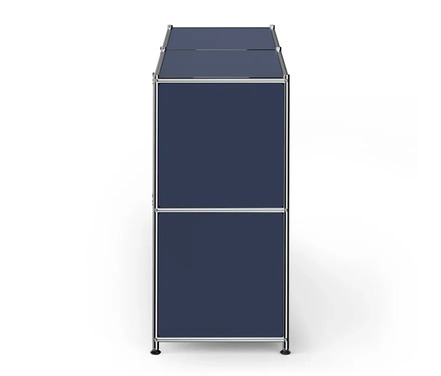 Sideboard Metall »CN3« mit 4 Klappenfächern, dunkelblau