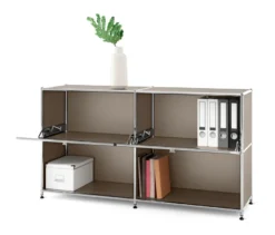 Sideboard Metall »CN3« mit 2 versetzbaren Klappenfächern