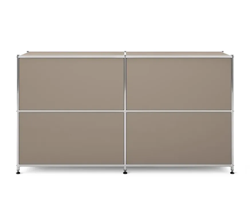 Sideboard Metall »CN3« mit 2 versetzbaren Klappenfächern