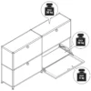 Sideboard Metall »CN3 Slim Line« mit 4 Klappfächern, weiß