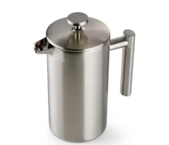 Siebstempelkanne 900 ml, doppelwandig, Edelstahl