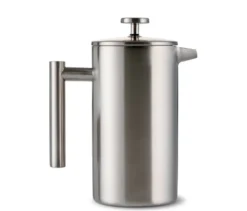 Siebstempelkanne 900 ml, doppelwandig, Edelstahl