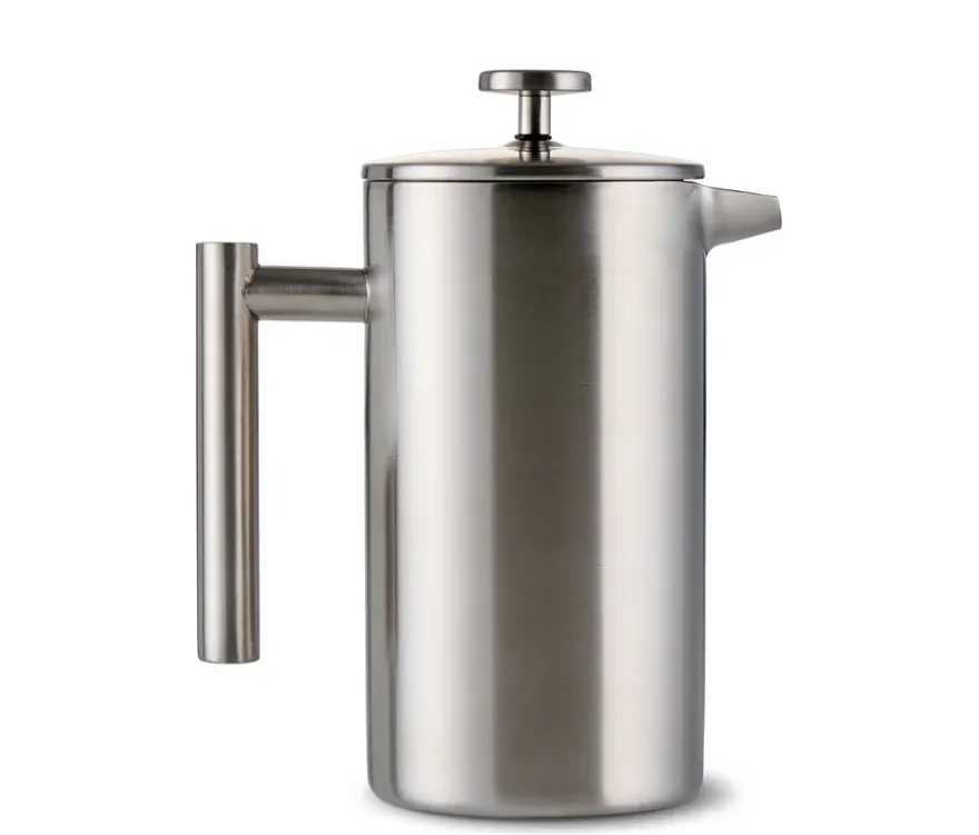 Siebstempelkanne 900 ml, doppelwandig, Edelstahl