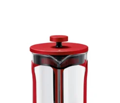 Siebstempelkanne 800 ml, 6 Tassen, rot