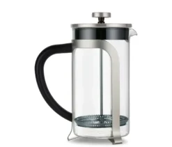 Siebstempelkanne 800 ml, 6 Tassen, silber