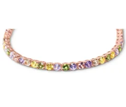 925 Silber Armband Tennis Multicolor