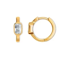 925 Silber Creolen »Baguette«