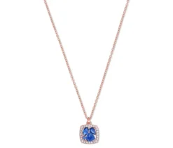 925 Silber Kette »Blau Cluster«