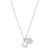 925 Silber Kette mit Anhänger und Muschelkernperle
