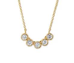 925 Silber Kette Tennis Zirkonia