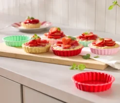 6 Silikon-Mini-Tarteformen