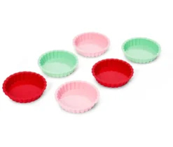 6 Silikon-Mini-Tarteformen