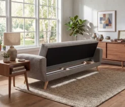 3-Sitzer-Schlafsofa »Justus« in grau meliertem Webstoff