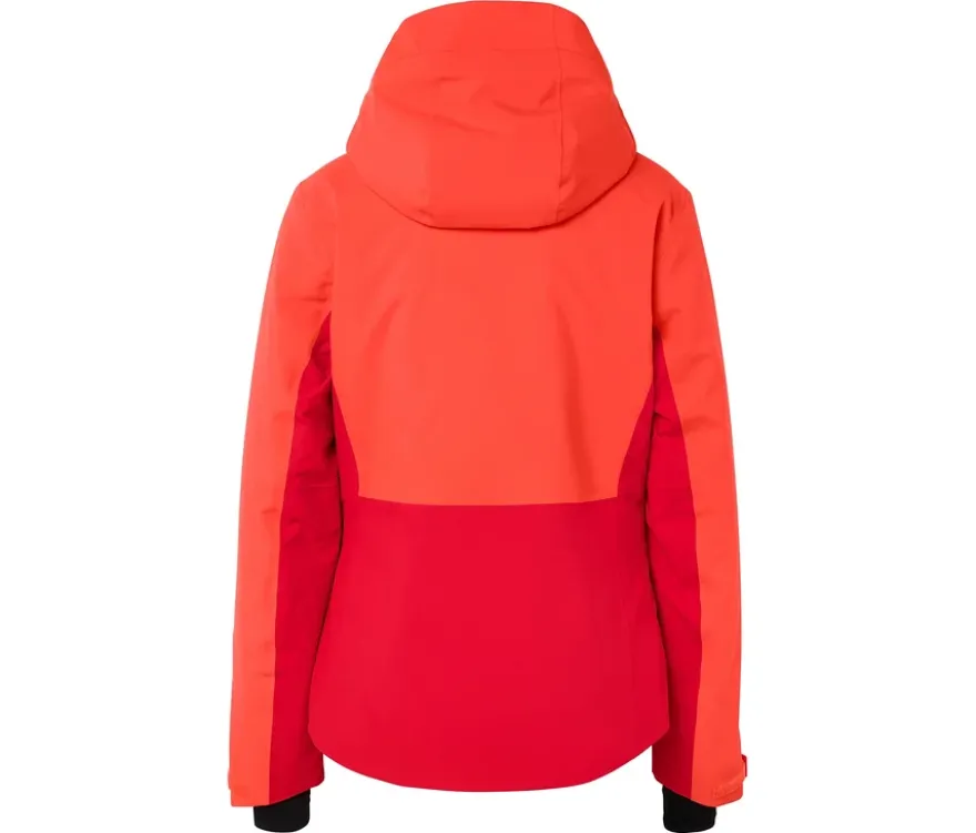 Skijacke, rot-orange