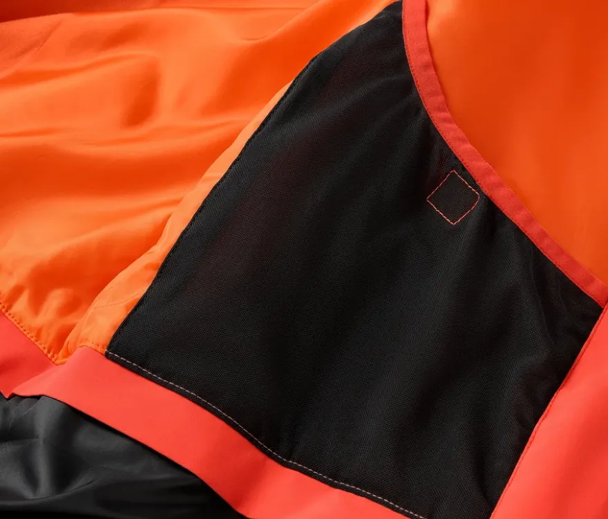 Skijacke, rot-orange