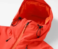 Skijacke, rot-orange