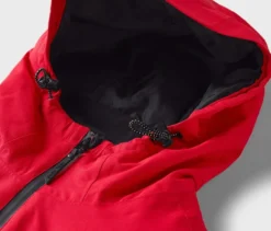 Skijacke, rot-schwarz