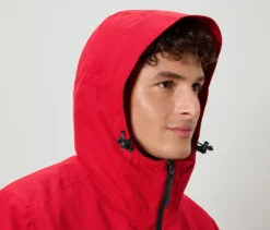 Skijacke, rot-schwarz