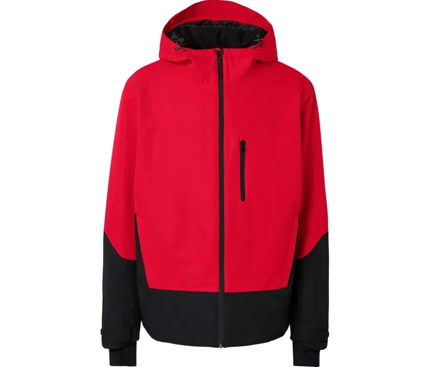 Skijacke, rot-schwarz