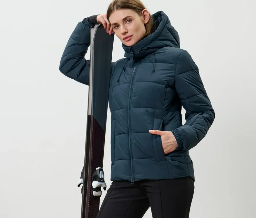 Ski-Steppjacke, dunkelblau