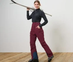 Ski-und-Snowboardhose, weinrot