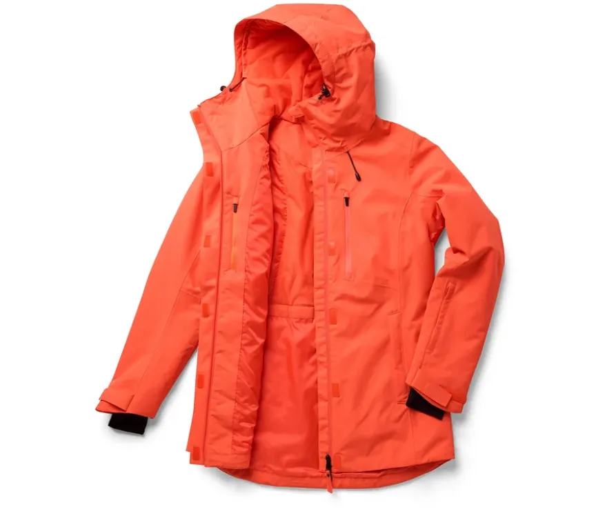 Ski-und-Snowboardjacke, orange