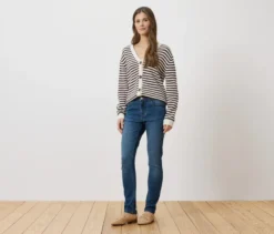 Slim Jeans ‒ Fit »Emma«, mid blue denim