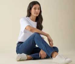 Slim-Jeans – Fit »Emma«, mid blue denim