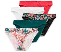 5 Slips, mehrfarbig