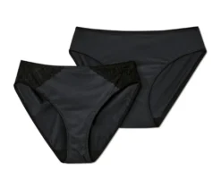 2 Slips, schwarz