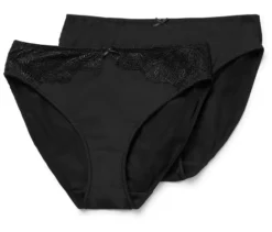 2 Slips, schwarz