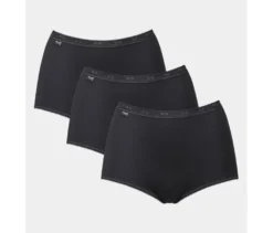 sloggi Basic+ Maxi C3P, black