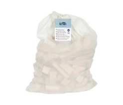 200 small foot Holzbausteine