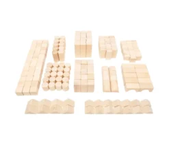 200 small foot Holzbausteine