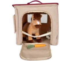 small foot Spielset Pferd mit Stalll, hellbraun