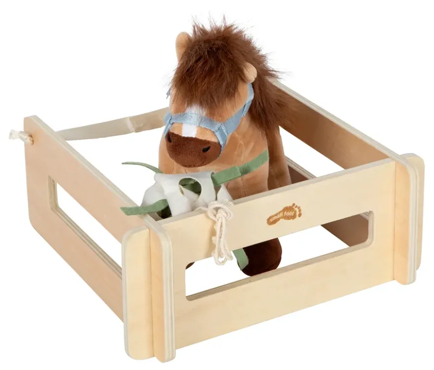 small foot Spielset Pferd mit Stalll, hellbraun