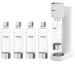 Sodapop Wassersprudler Cooper Pro, inkl. 5 Flaschen, weiß