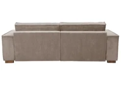 Sofa 2-Sitzer mit Auszugsbett links, Longchair rechts »Cumello«, mocca