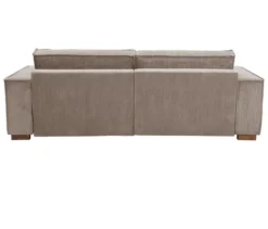 Sofa 2-Sitzer mit Auszugsbett rechts, Longchair links »Cumello«, mocca