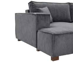 Sofa 2-Sitzer mit Auszugsbett rechts, Longchair links »Cumello«, anthrazit